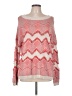 Ann Taylor LOFT Chevron-herringbone Pink Pullover Sweater Size L - photo 1