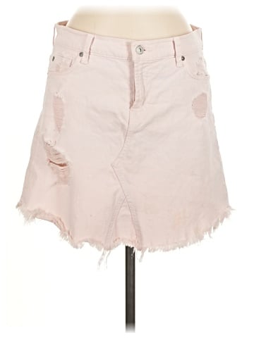 7 For All Mankind Denim Skirt (view 1)