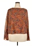 Jessica Simpson 100% Polyester Graphic Orange 3/4 Sleeve Blouse Size 2X - photo 1