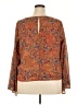 Jessica Simpson 100% Polyester Graphic Orange 3/4 Sleeve Blouse Size 2X - photo 2