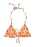 Aurelle Print Orange Swimsuit Top Size L - photo 1