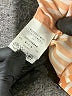 Assorted Brands Stripes Orange 3/4 Sleeve Button-Down Shirt Size M - photo 5