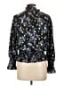 Meraki 100% Polyester Black Long Sleeve Blouse Size L - photo 2