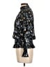 Meraki 100% Polyester Black Long Sleeve Blouse Size L - photo 5