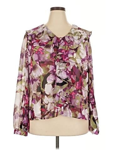 Evan Picone Long Sleeve Blouse (view 1)