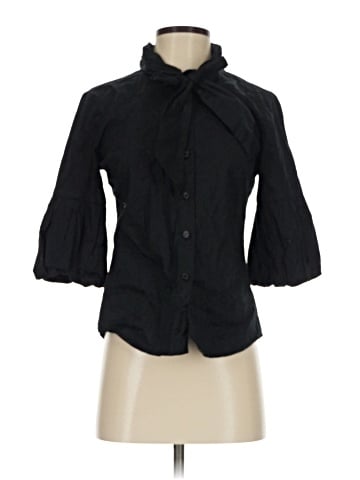 BCBGMAXAZRIA 3/4 Sleeve Button-Down Shirt (view 1)