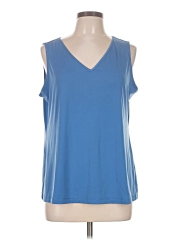 Susan Graver Sleeveless T-Shirt (view 1)