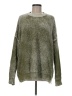 Zara Metallic Green Pullover Sweater Size M - photo 1