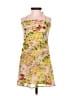 Walking on Sunshine 100% Polyester Floral Yellow Cocktail Dress Size S - photo 1