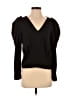 Express 100% Polyester Black Long Sleeve Blouse Size M - photo 1
