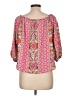 Shein Pink 3/4 Sleeve Blouse Size L - photo 2