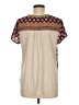 One World Burgundy Short Sleeve Blouse Size M - photo 2