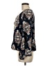 Entro 100% Rayon Black Long Sleeve Blouse Size S - photo 5