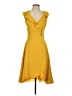 Quillaree 100% Polyester Yellow Cocktail Dress Size 4 - photo 1
