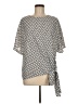 Shein 100% Polyester Gray Short Sleeve Blouse Size 8 - 10 - photo 1
