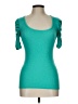 Derek Heart Teal Short Sleeve Top Size L - photo 1