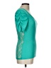 Derek Heart Teal Short Sleeve Top Size L - photo 4