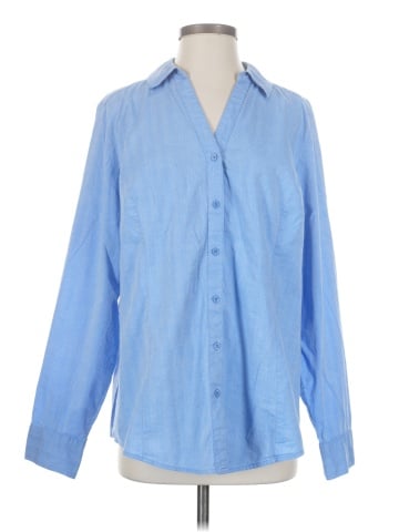 Lane Bryant Long Sleeve Button-Down Shirt (view 1)