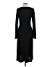 BCBGeneration Solid Black Casual Dress Size M - photo 2