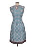 Max Studio Print Teal Casual Dress Size L - photo 2
