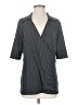 Merona Polka Dots Gray 3/4 Sleeve Top Size XXL - photo 1