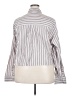 Torrid Stripes Gray 3/4 Sleeve Button-Down Shirt Size 3X Plus (3) - photo 2