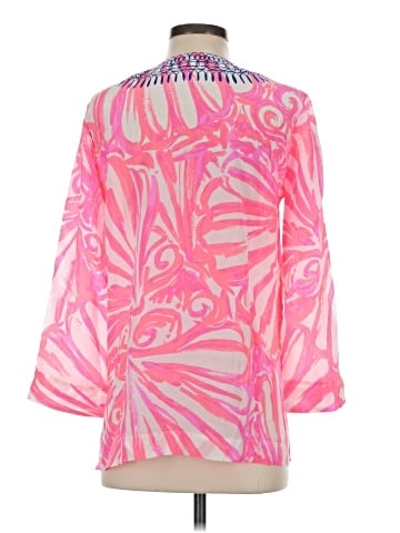 Lilly Pulitzer 3/4 Sleeve Silk Top (view 2)