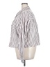 Torrid Stripes Gray 3/4 Sleeve Button-Down Shirt Size 3X Plus (3) - photo 5