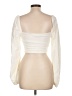 Blue Blush Ivory Long Sleeve Blouse Size L - photo 2