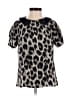 Darling 100% Polyester Black Short Sleeve Blouse Size XS - photo 1