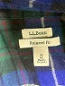 L.L.Bean 100% Cotton Plaid Black Long Sleeve Button-Down Shirt Size M - photo 7