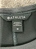 Athleta Solid Black Gray Casual Dress Size M - photo 6