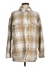 American Eagle Outfitters Plaid Ivory Coat Size M - photo 1
