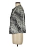 BCBGMAXAZRIA Animal Print Silver 3/4 Sleeve Blouse Size S - photo 5