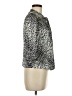 BCBGMAXAZRIA Animal Print Silver 3/4 Sleeve Blouse Size S - photo 4