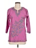 Unbranded Pink 3/4 Sleeve Blouse Size M (estimated) - photo 1