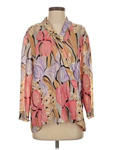Carlisle 3/4 Sleeve Silk Top (view 1)