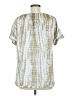 MICHAEL Michael Kors 100% Polyester Green Short Sleeve Blouse Size M - photo 2