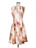 Calvin Klein Print Ivory Cocktail Dress Size 6 - photo 1