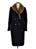 Gianni Feraud Black Wool Coat Size 12 - photo 1