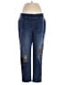 Chico's Graphic Blue Jeans Size Med (1.5) - photo 1
