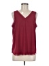 Assorted Brands 100% Polyester Burgundy Sleeveless Blouse Size M (estimated) - photo 1