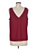 Assorted Brands 100% Polyester Burgundy Sleeveless Blouse Size M (estimated) - photo 2