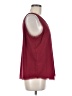 Assorted Brands 100% Polyester Burgundy Sleeveless Blouse Size M (estimated) - photo 4