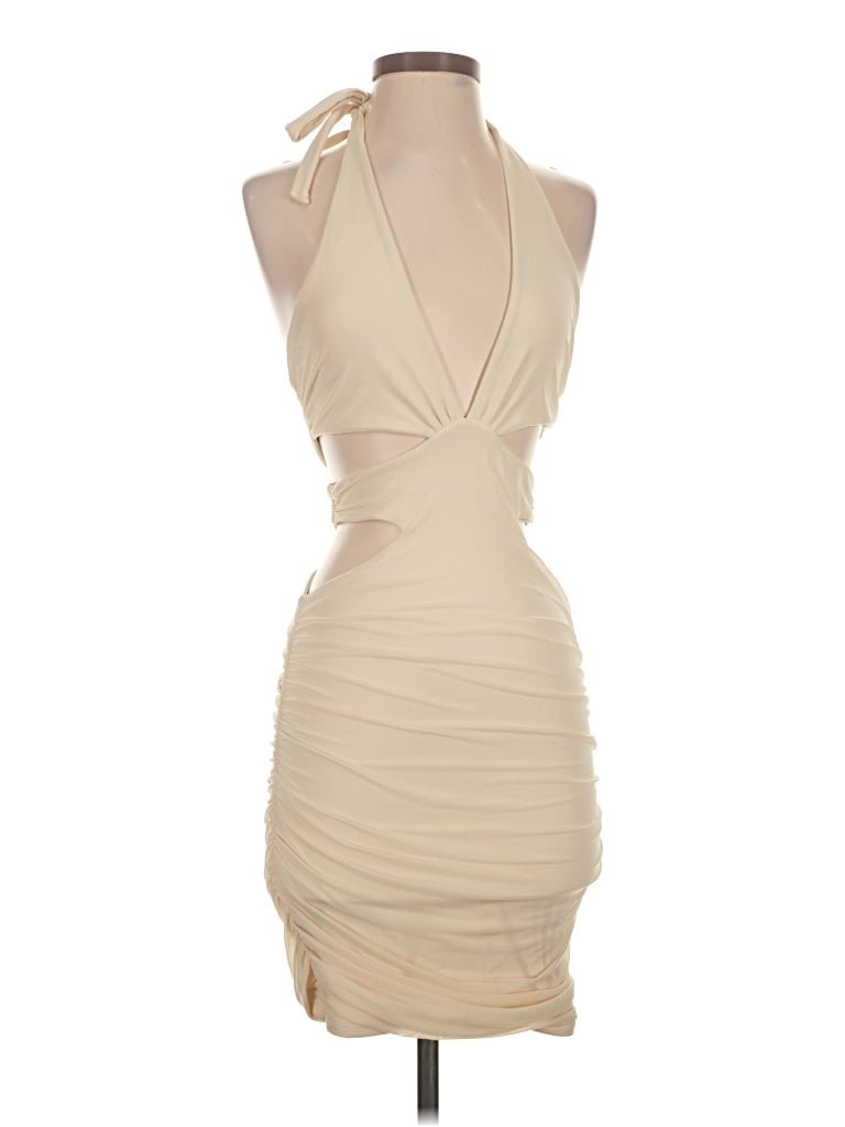 Oh Polly Cocktail Dress - Bodycon: Tan Dresses - Used - Size 4
