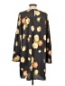 Ann Taylor LOFT 100% Polyester Print Gray Casual Dress Size S - photo 2
