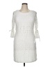R&K 100% Polyester White Casual Dress Size 14 - photo 1