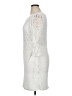 R&K 100% Polyester White Casual Dress Size 14 - photo 5