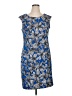 Phase Seven Print Blue Cocktail Dress Size 14 - photo 1
