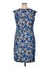 Phase Seven Print Blue Cocktail Dress Size 14 - photo 2